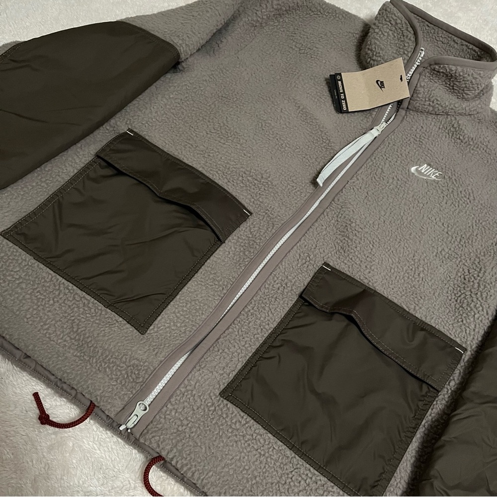 Nike Sportswear Sport Essential Fleece Sherpa Jacket - Picture 3 of 5